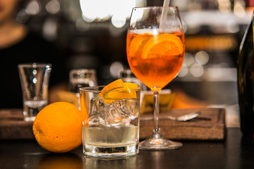 Refreshing ice drink prepared from fresh fruit.