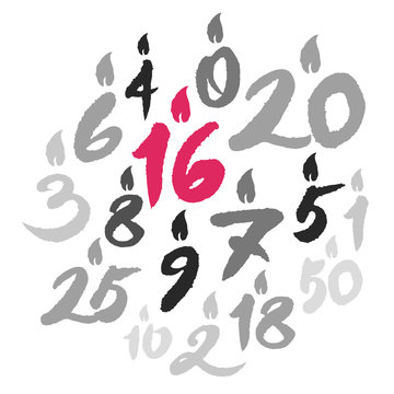 Birthday Candles Numbers