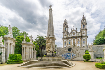 View at the Sanctuary of Our Lady of Remedios in Lamego ,Portugal