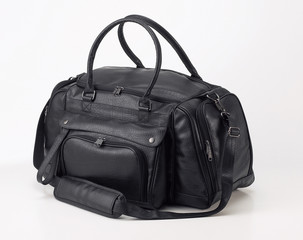 Naklejka premium Leather travel bag