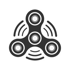 Hand Spinner Logo, Emblems and Icon. Fidget Spinners. Anti Stress toy.