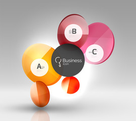 Vector circle infographics