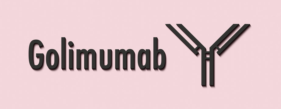 Golimumab monoclonal antibody drug. Targets TNF-alpha. Indications for use include rheumatoid arthritis, psoriatic arthritis, ankylosing spondylitis and ulcerative colitis.