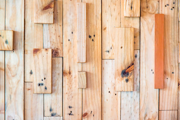 layers of wood plank wall background.