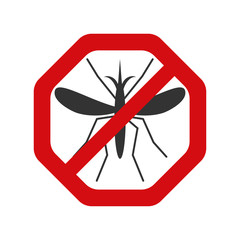 Mosquito Free Stop sign
