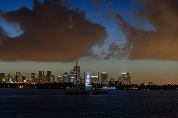 Miami Skyline at Night