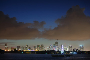 Miami Skyline at Night
