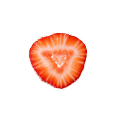 Fresh strawberries on a white background