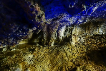 Inside Ialomitei cave, Bucegi mountains, Romania, Bucegi National Park