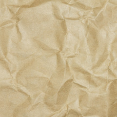 Recycled crumpled brown paper texture background for business, education and communication concept design.