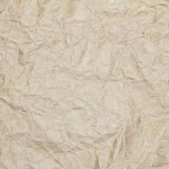 Recycled crumpled brown paper texture background for business, education and communication concept design.