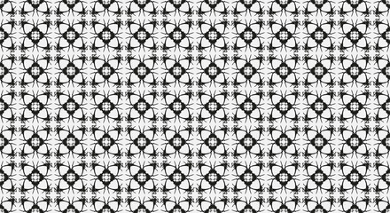 Abstract geometric black and white art pattern