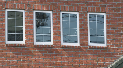 Fototapeta na wymiar 住宅　外壁　レンガ調の外壁　イメージ