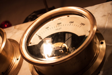 Amperometro, vintage, steampunk, meccanismo