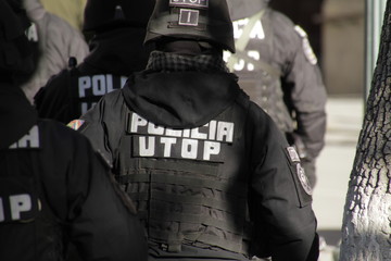 Police intervention in Bolivia