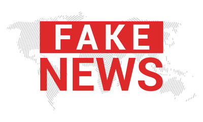 Fake news banner background. Breaking fake news for TV data. Digital design concept