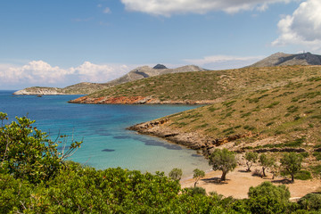 Fototapeta na wymiar Kleine einsame Bucht auf Leros, Griechenland