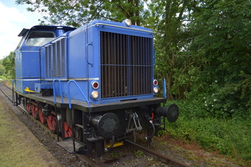 Eine Diesellok in Dörentrup-Farmbeck