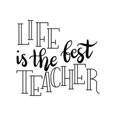 Lettering poster for your design. Greeting card with handwritten quote. Vector illustration