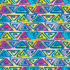 Seamless tribal boho pattern.