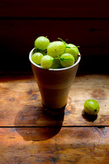 bowl of gooseberries