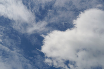 Clouds on the blue sky