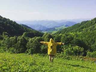 montagna felicità sorriso