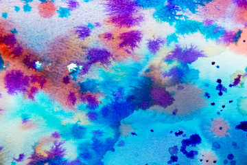 watercolors on a paper - an aquarelle texture