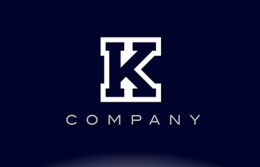 Obraz premium K alphabet letter logo icon company