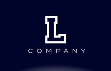  L alphabet letter logo icon company