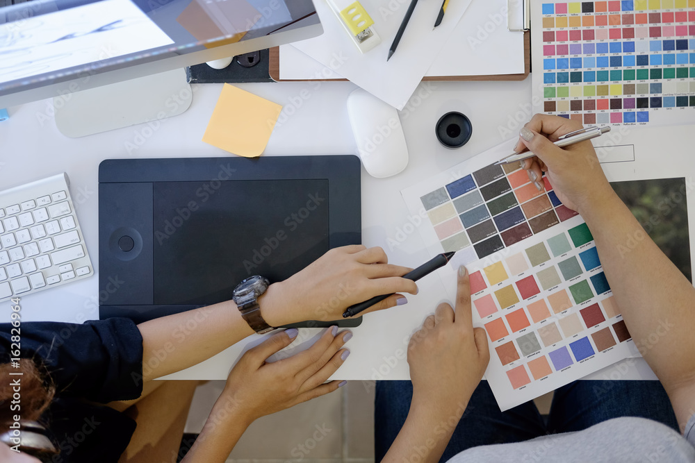 Canvas Prints designers working concept.