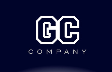 GC G C  alphabet letter logo icon company