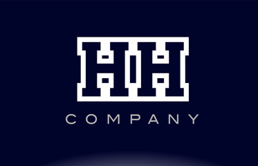 HH H H  alphabet letter logo icon company