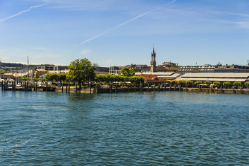 Fototapeta premium Stadt am Hafen