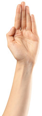 female hand gesture
