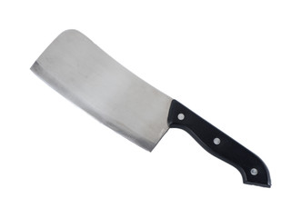 Chopper knife over white isolated background