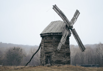 Old lonely mill in the field    © helen_tereshina