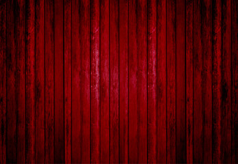Red color old Wood for texture background.