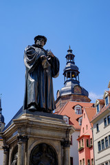 Fototapeta na wymiar Lutherdenkmal in Eisleben