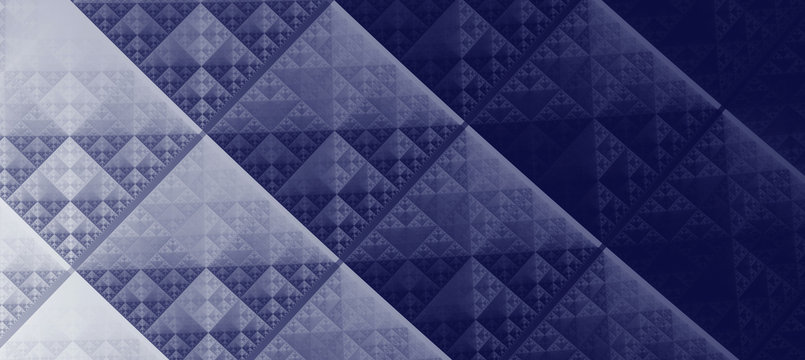 Abstract fractal background of triangles