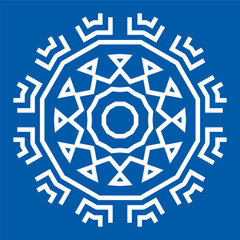 Greek Ornament for Decoration. Circular Abstract