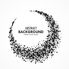 Obraz premium grunge frame design made with triangle shapes