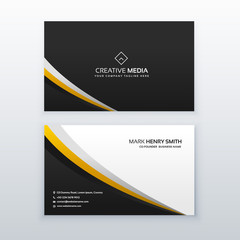 business card template design in simple style