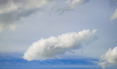 Blue sky with clouds background and textures. 