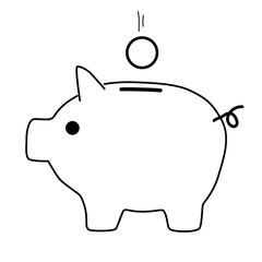 Sparschwein Silhouette