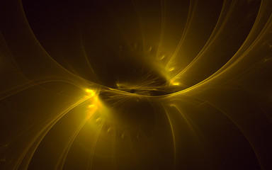 3D rendering abstract fractal light background