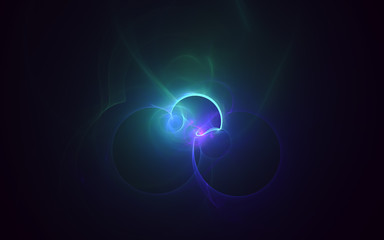 3D rendering abstract fractal light background
