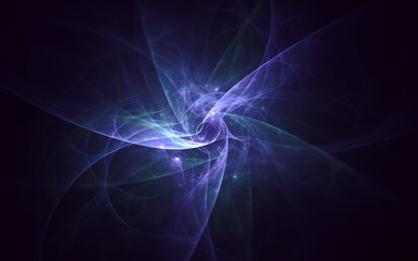 3D rendering abstract fractal light background