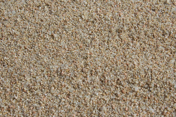 Texture sand beach with small pebbles