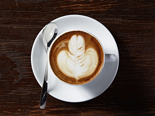 latte art heart